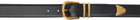 The Row Black Vintage Leather Belt