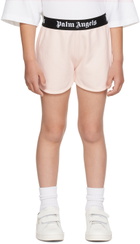 Palm Angels Kids Pink Vented Shorts