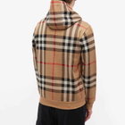 Burberry Men's Ferryton Check Hoody in Archive Beige