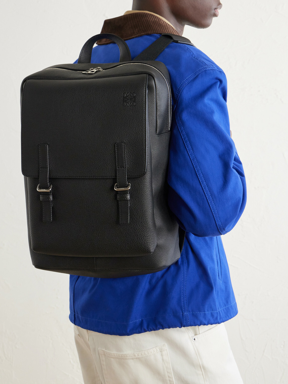LOEWE - Leather Military Backpack