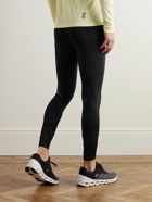 ON - Logo-Print Recycled Stretch-Jersey Running Tights - Black