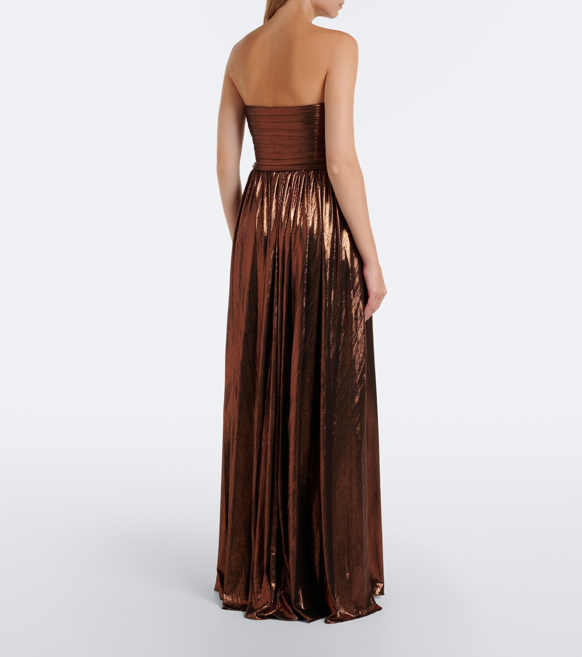 Retrofête Waldorf plissé bustier gown