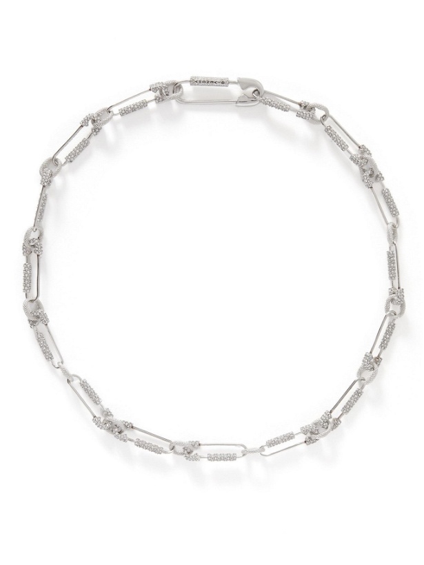 Photo: Givenchy - G Clip Silver-Tone Swarovski Crystal Necklace