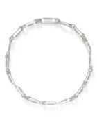 Givenchy - G Clip Silver-Tone Swarovski Crystal Necklace