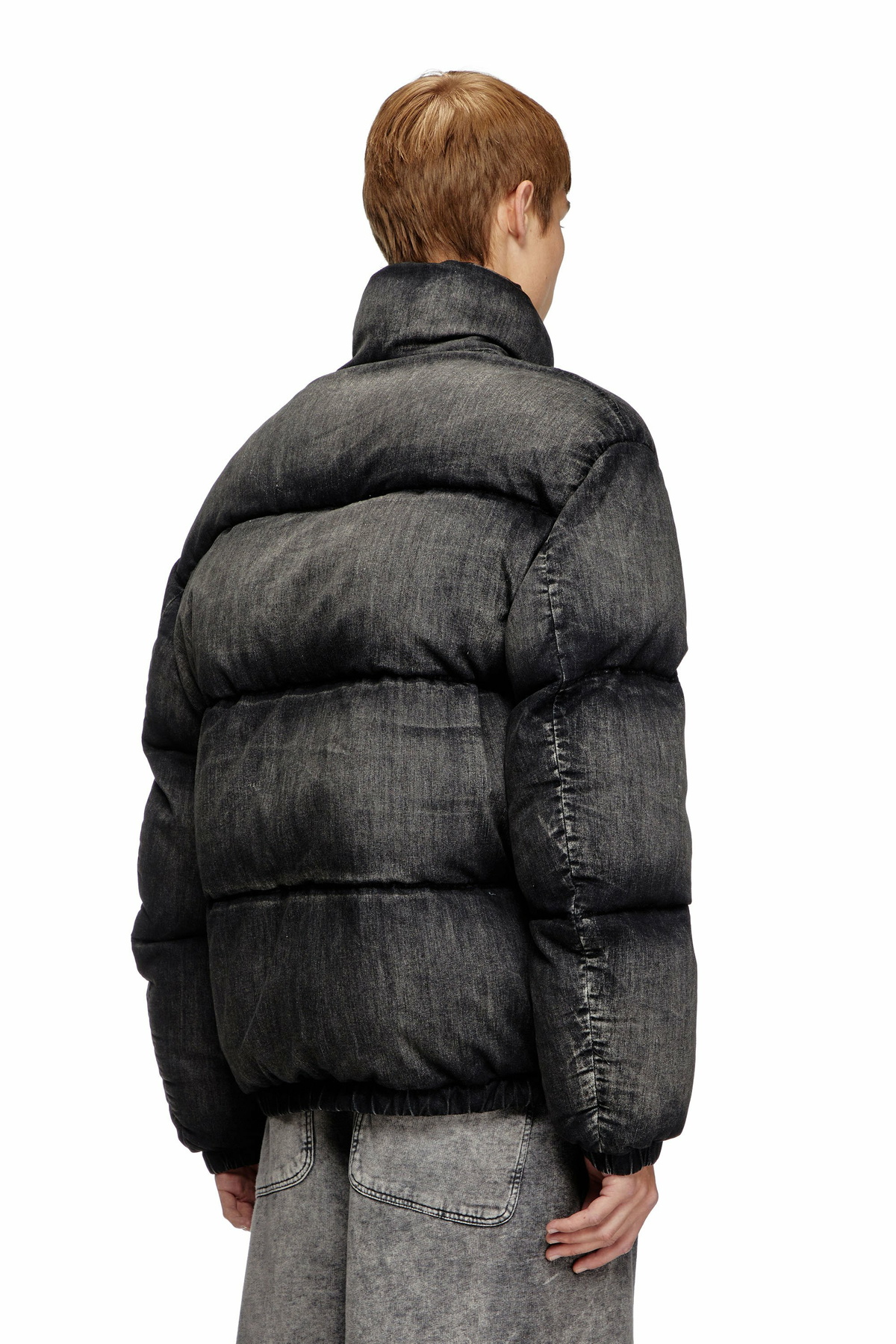 Diesel Faded denim puffer jacket - Winter Jackets - Unisex