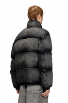Diesel Faded denim puffer jacket - Winter Jackets - Unisex - Black