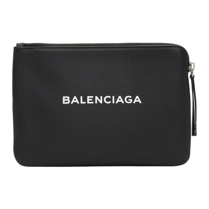 Balenciaga Black Everyday Zip Pouch Balenciaga