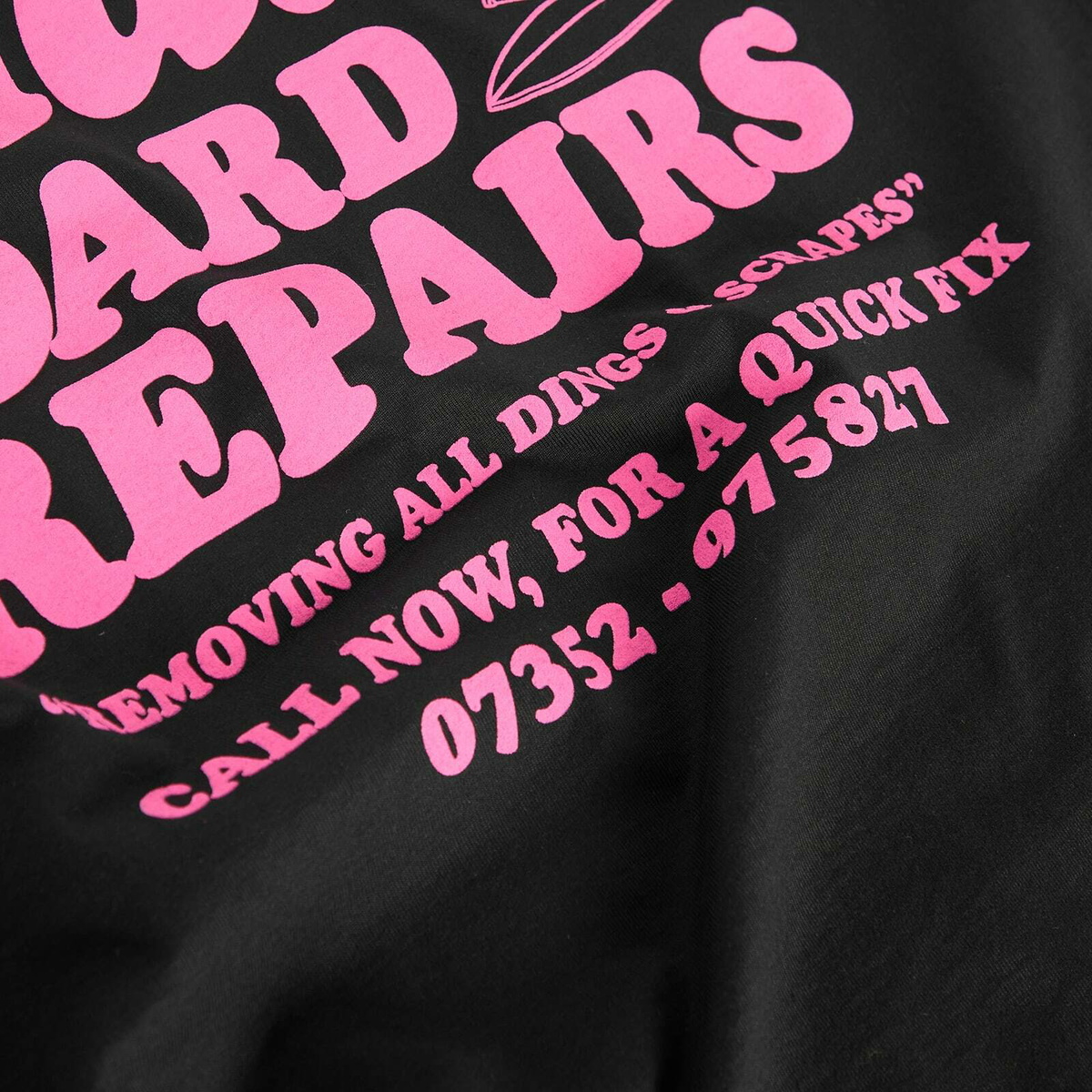 END. Coastal Board Repairs Long Sleeve T-Shirt in Black