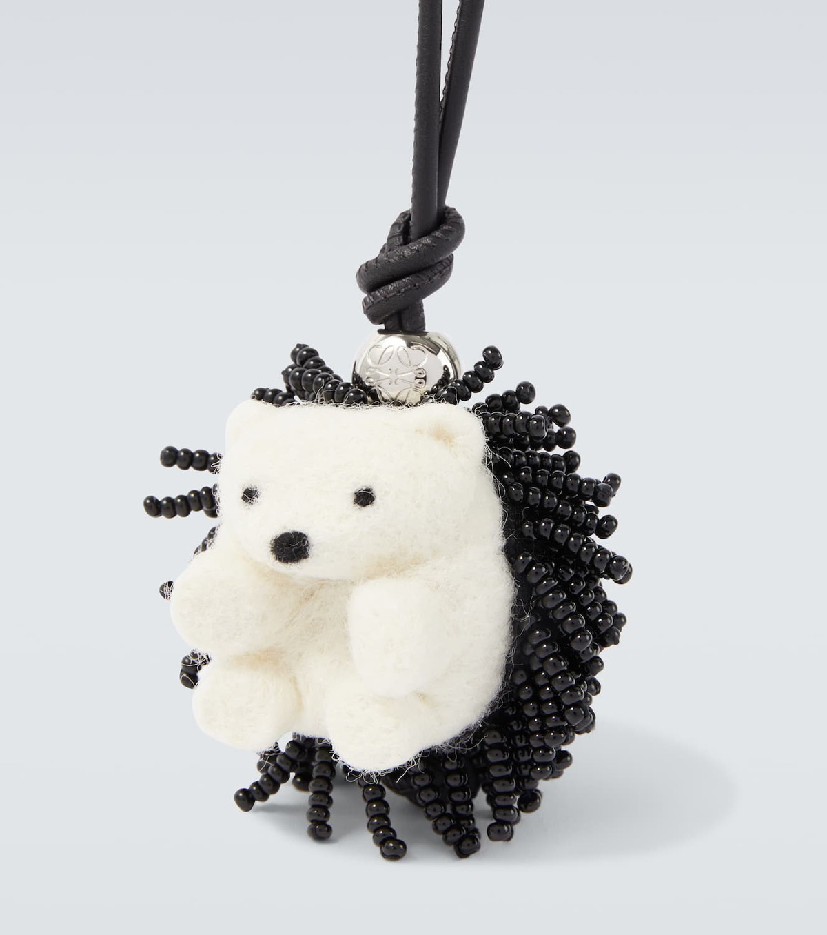 Loewe Hedgehog beaded bag charm