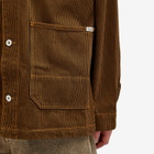 Polar Skate Co. Men's Hickory Stripe Ezra Jacket in Rust