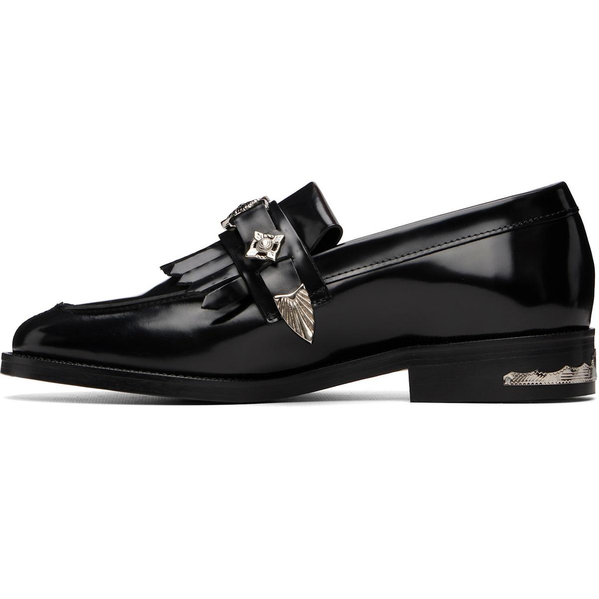 Toga Pulla Black Metal Loafers