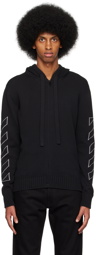 Off-White Black Diag Outline Hoodie