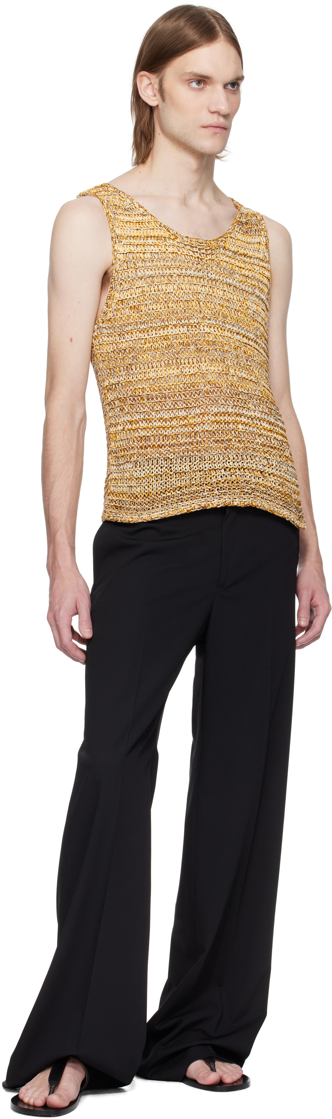トップス CMMN SWDN mesh tank top Tops