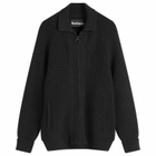 Barbour Men's Heritage + Garthman Zip Cardigan in Black