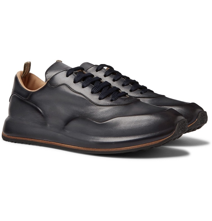 Photo: Officine Creative - Race Lux Leather Sneakers - Blue