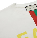 Gucci - Oversized Printed Cotton-Jersey T-Shirt - White
