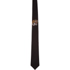Gucci Black Silk Tiger Tie