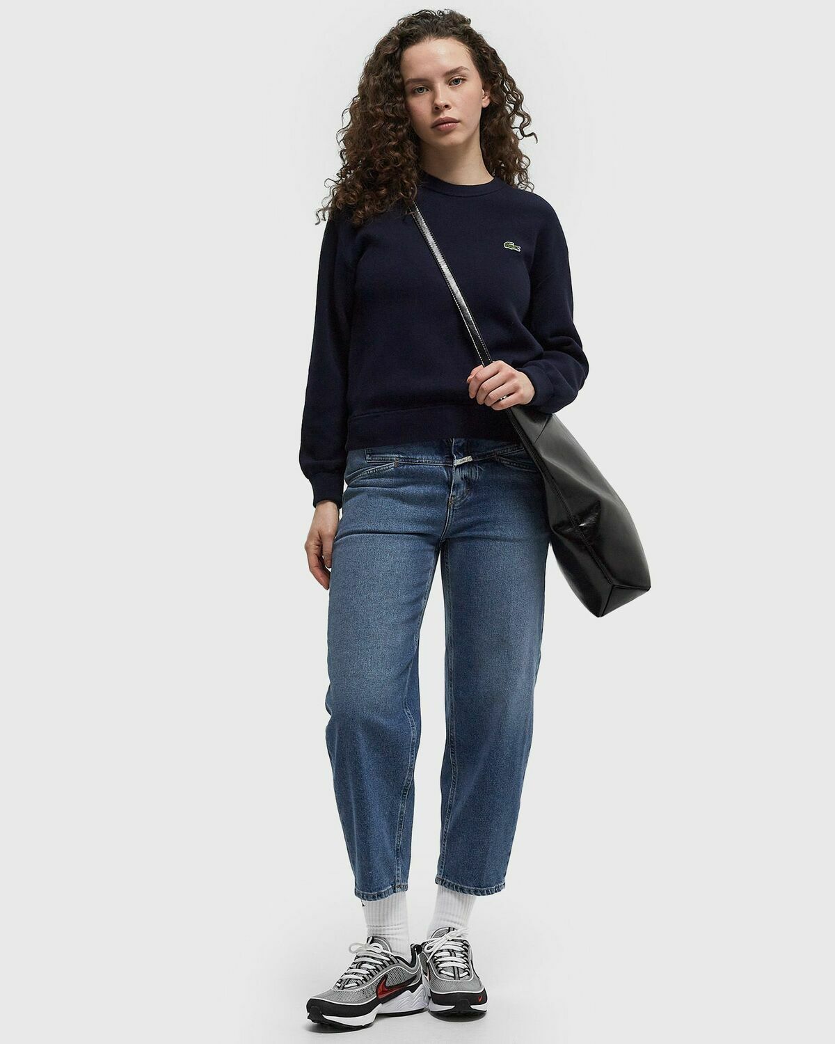 Lacoste CREWNECK Blue Womens Sweatshirt