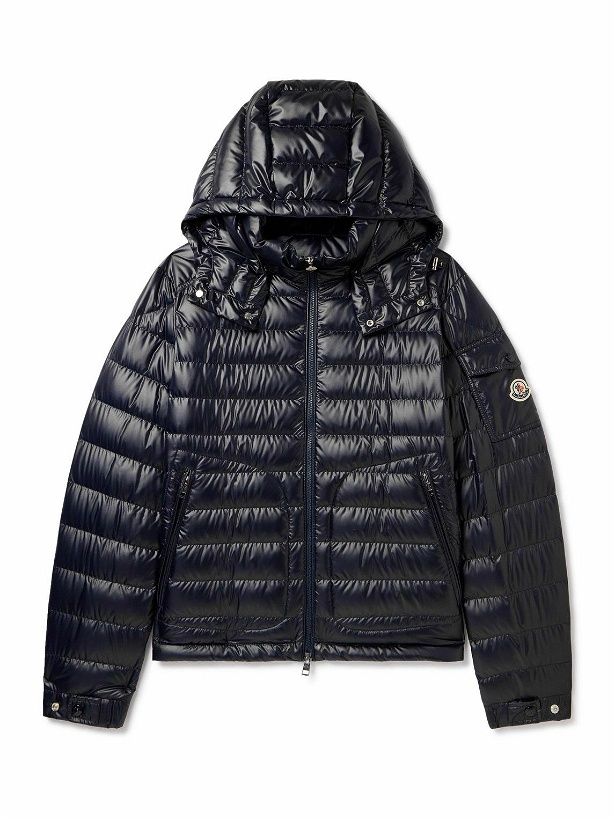 Photo: Moncler - Logo-Appliquéd Quilted Shell Down Hooded Jacket - Black