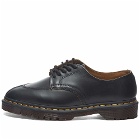 Dr. Martens Men's 2046 5-Eye Shoe in Black Vintage Smooth