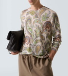 Etro Paisley silk and cashmere sweater