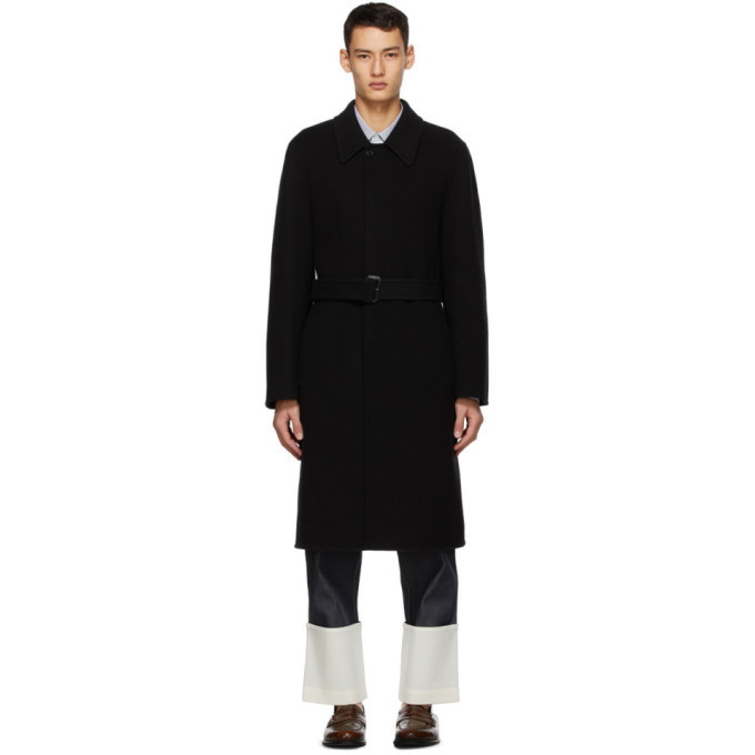 Photo: Loewe Black Wool and Cashmere Coat