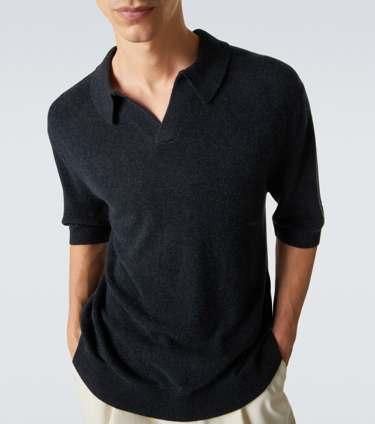 Le Kasha Bale cashmere polo sweater