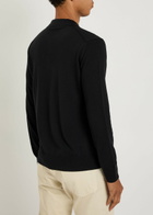 Aurélien Wool Polo Shirt Black