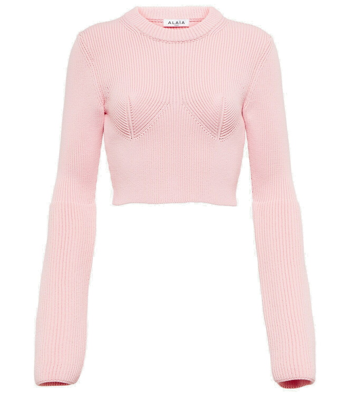 Photo: Alaïa Ribbed-knit sweater