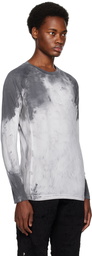 1017 ALYX 9SM White & Gray Bleached Long Sleeve T-Shirt