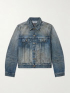 DRKSHDW by Rick Owens - Distressed Denim Trucker Jacket - Blue