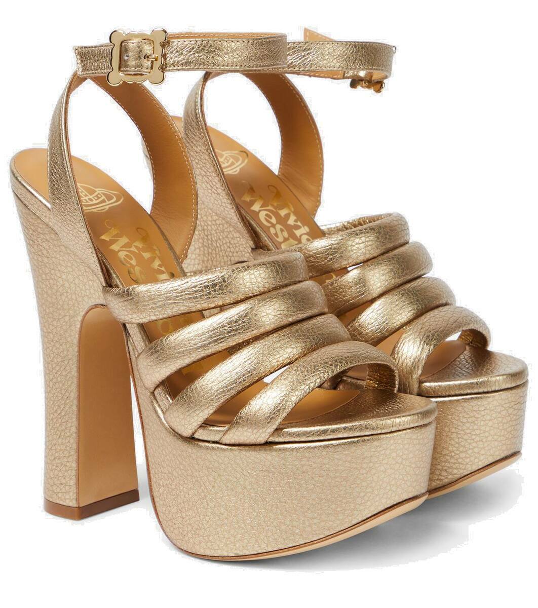 ★vivienne westwood★Vargas Elevated ヒールサンダル Leopard Vivienne Westwood Vargas leopard-print platform sandals