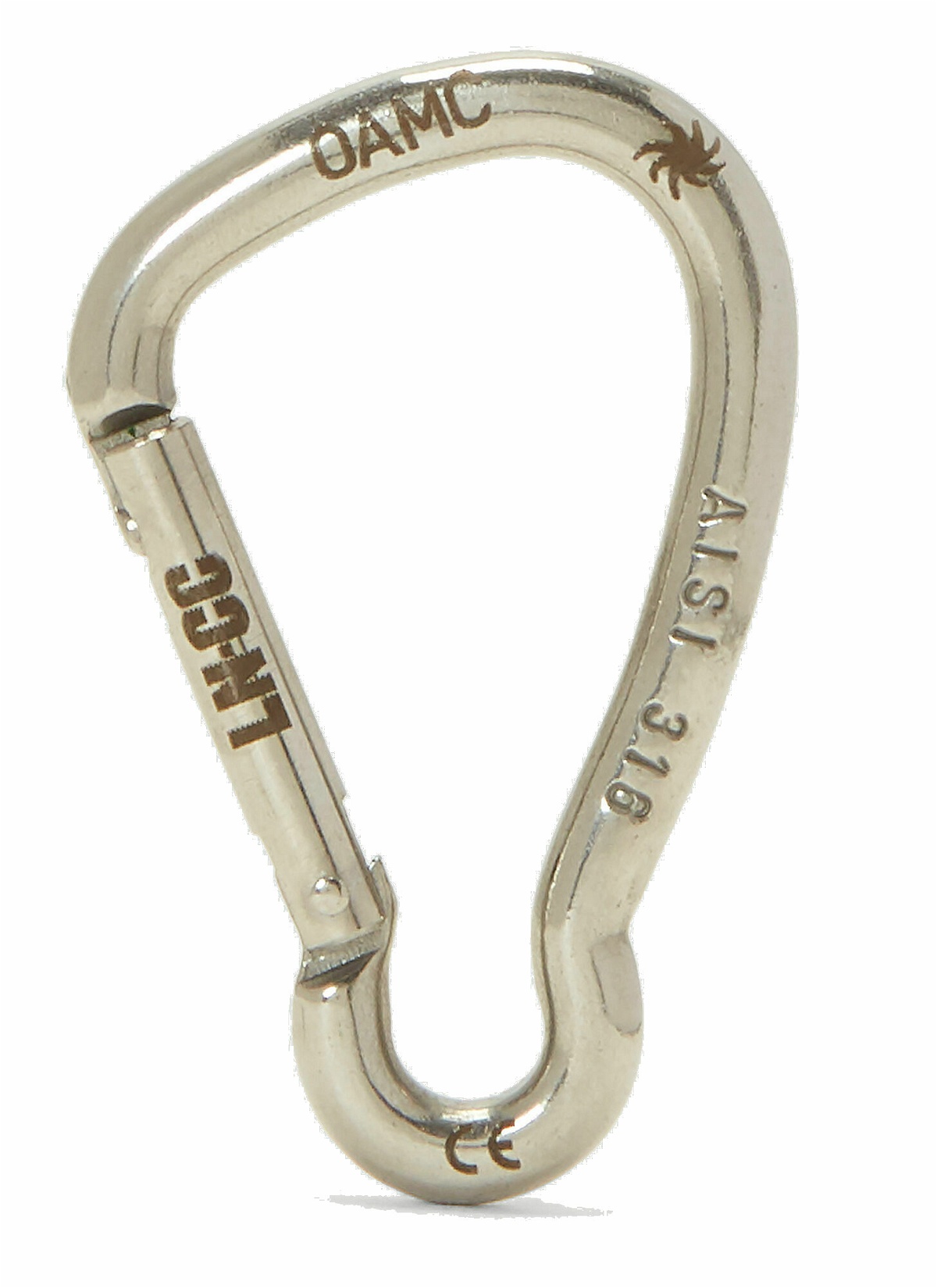 Photo: 10.10 Engraved Carabiner Clip Keyring in Silver