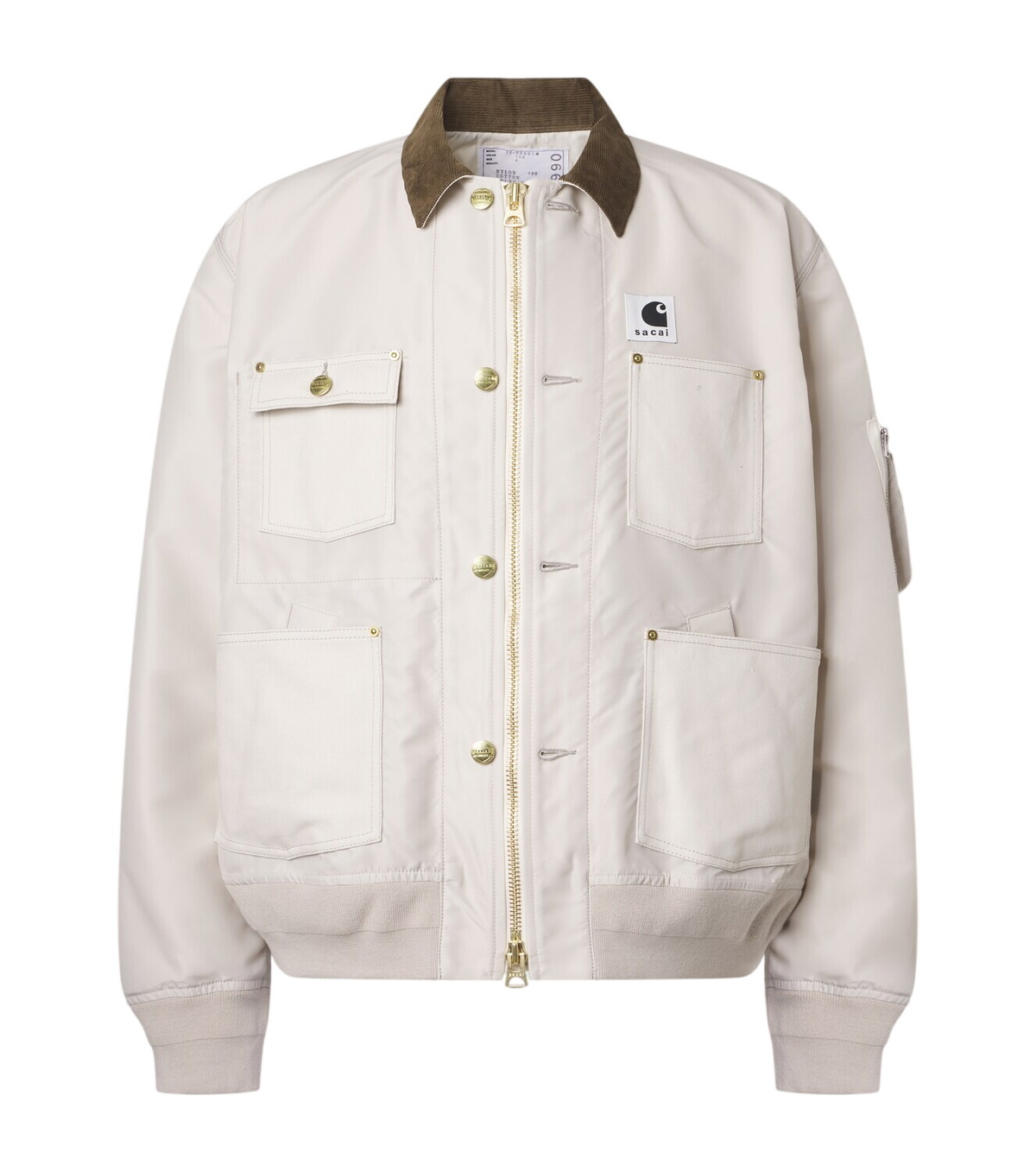 Sacai x Carhartt corduroy-trimmed blouson jacket Sacai