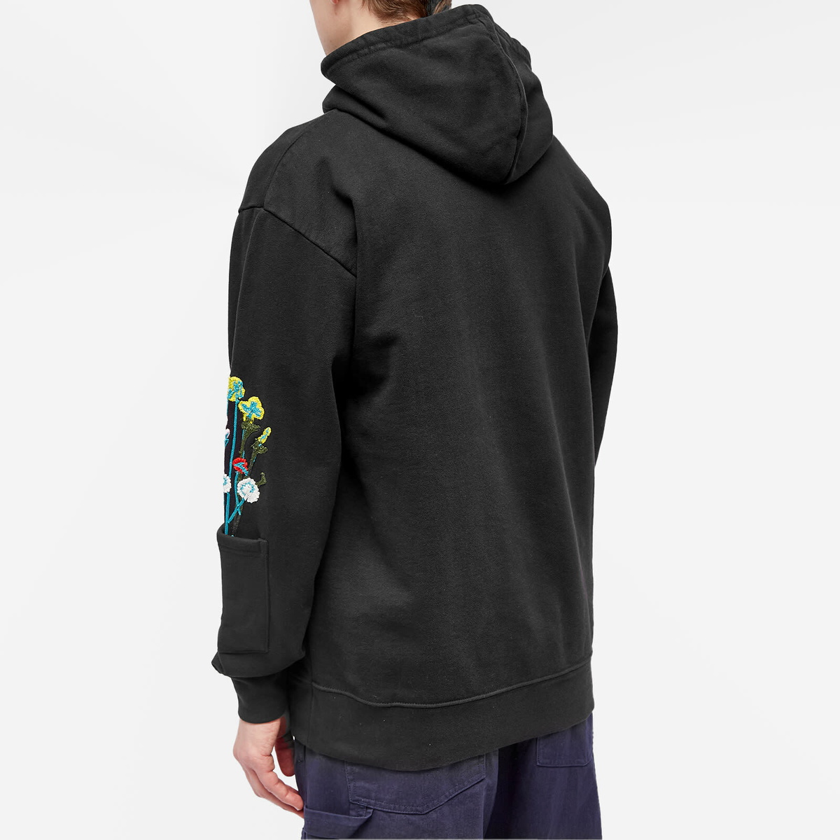 MARKET Men's Bouquet Hoodie in Washed Black