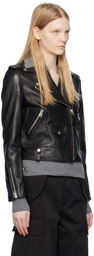 MACKAGE Black Baya Leather Jacket