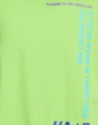 Haider Ackermann + Fila Mens Sweatshirt Lime in Green