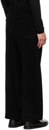 Jan-Jan Van Essche Black O-Project Drawstring Trousers