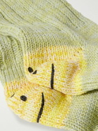 KAPITAL - Intarsia Ribbed Cotton--Blend Socks