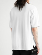 AMIRI - Logo-Embroidered Cotton-Piqué Polo Shirt - White