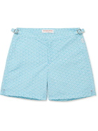 Orlebar Brown - Bulldog Mid-Length Printed Swim Shorts - Blue