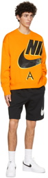Nike Orange Kim Jones Edition Fleece Crew NRG Sweatshirt