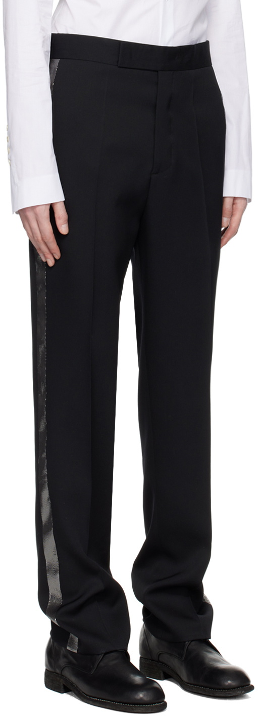 SAPIO Black Creased Trousers