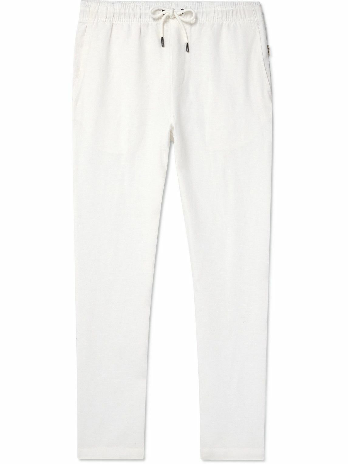 Onia - Air Straight-Leg Linen and Lyocell-Blend Drawstring Trousers - White