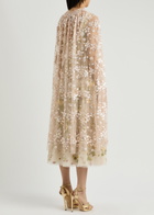 Needle & Thread Maeve Sequin-embellished Tulle Cape Light Pink