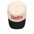 TwoJeys Racing Cap in Cream/Black 