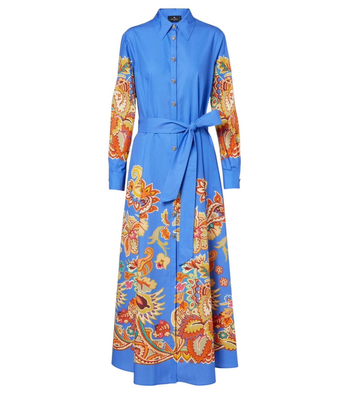 Etro Printed cotton-blend shirt dress Etro