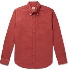 Bellerose - Button-Down Collar Cotton-Twill Shirt - Red