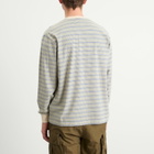 Beams Plus Men's Long Sleeve Multi Pin Pocket T-Shirt in Off White