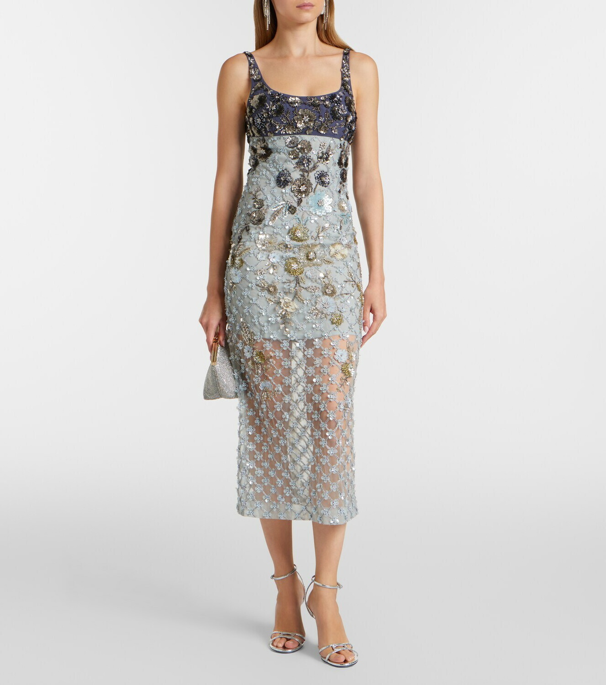 Là Fuori Nyx Bloom Aurora embellished cocktail dress